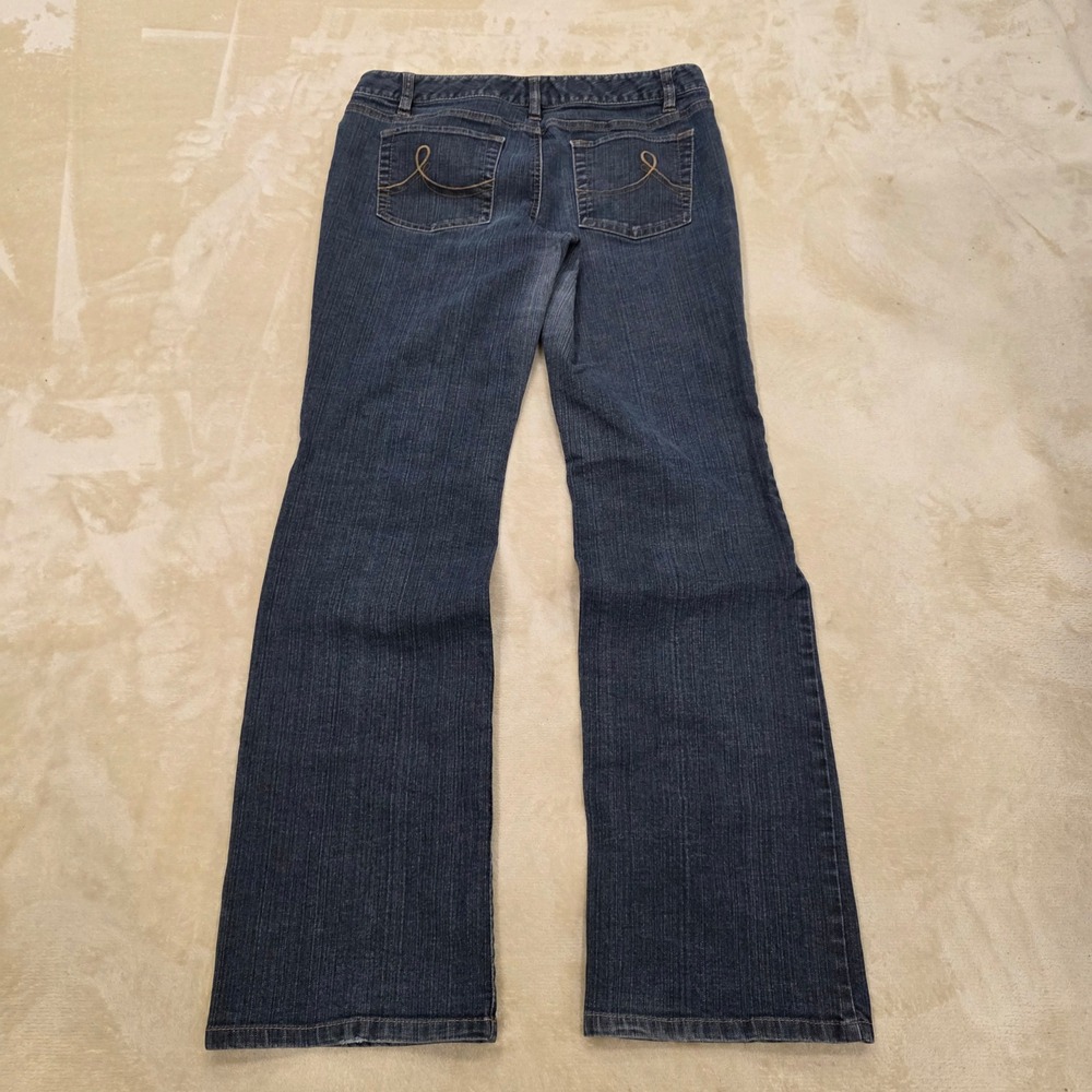 Ann Taylor LOFT Slim Bootcut Jeans Size 8 Blue Denim Medium Wash Stretch Women's - Picture 7 of 8